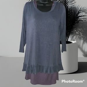 - LOGO by Lori Goldstein 2 piece Attached  top set